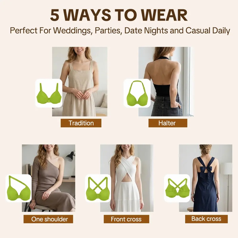 HSIA Seraphina 5-Way Multiway  - Underwire Bra Padded review and price